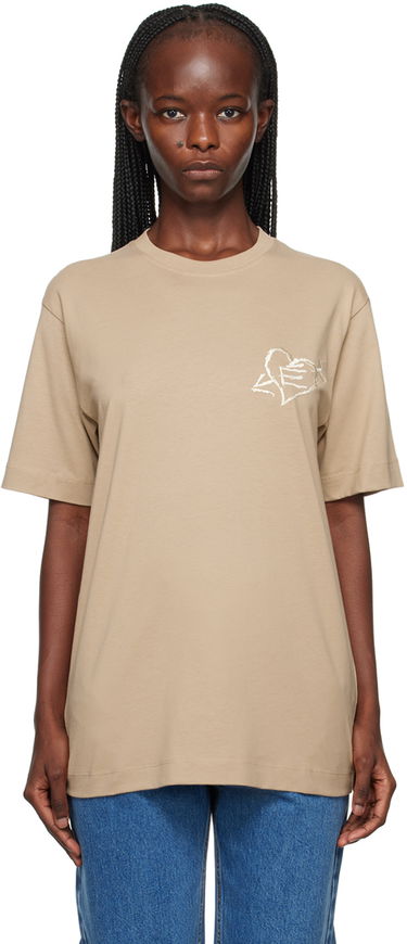 Тениска Études Wonder Graffiti Print T-Shirt Бежово | H23MM108A00762, 0