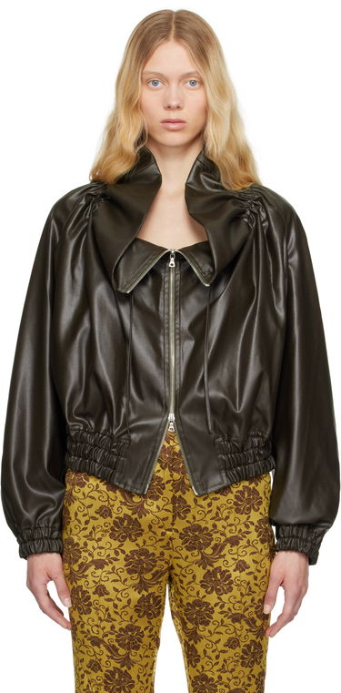 Яке бомбър Dries Van Noten Dries Van Noten Cocoon Bomber Jacket Зелено | 251-010510-1502, 0
