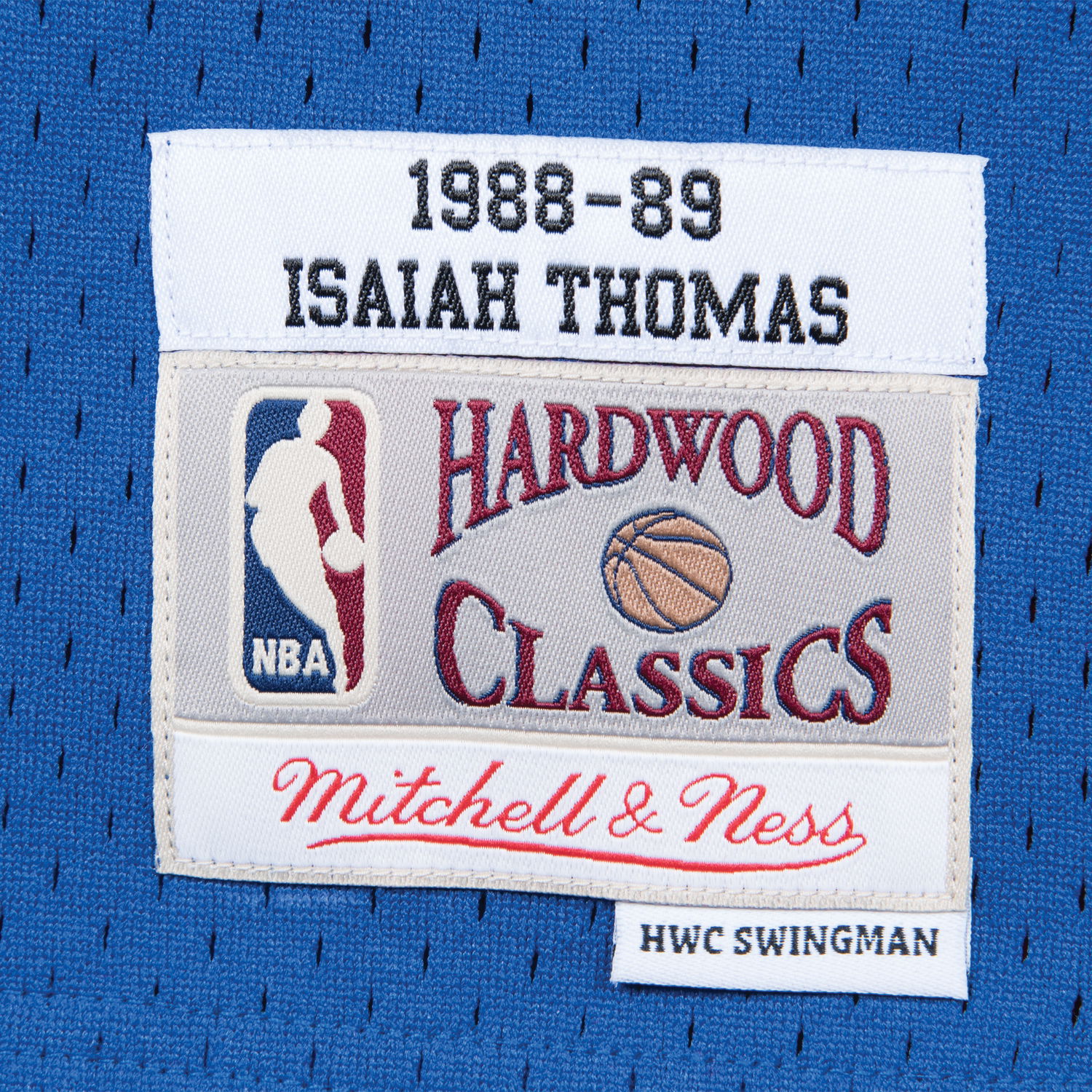 Фланелка Mitchell & Ness NBA Swingman Jersey Detroit Pistons Isiah Thomas Синьо | SMJYGS18163-DPIROYA88ITH, 1