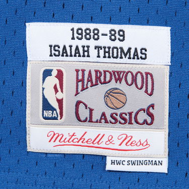 Фланелка Mitchell & Ness NBA Swingman Jersey Detroit Pistons Isiah Thomas Синьо | SMJYGS18163-DPIROYA88ITH, 1