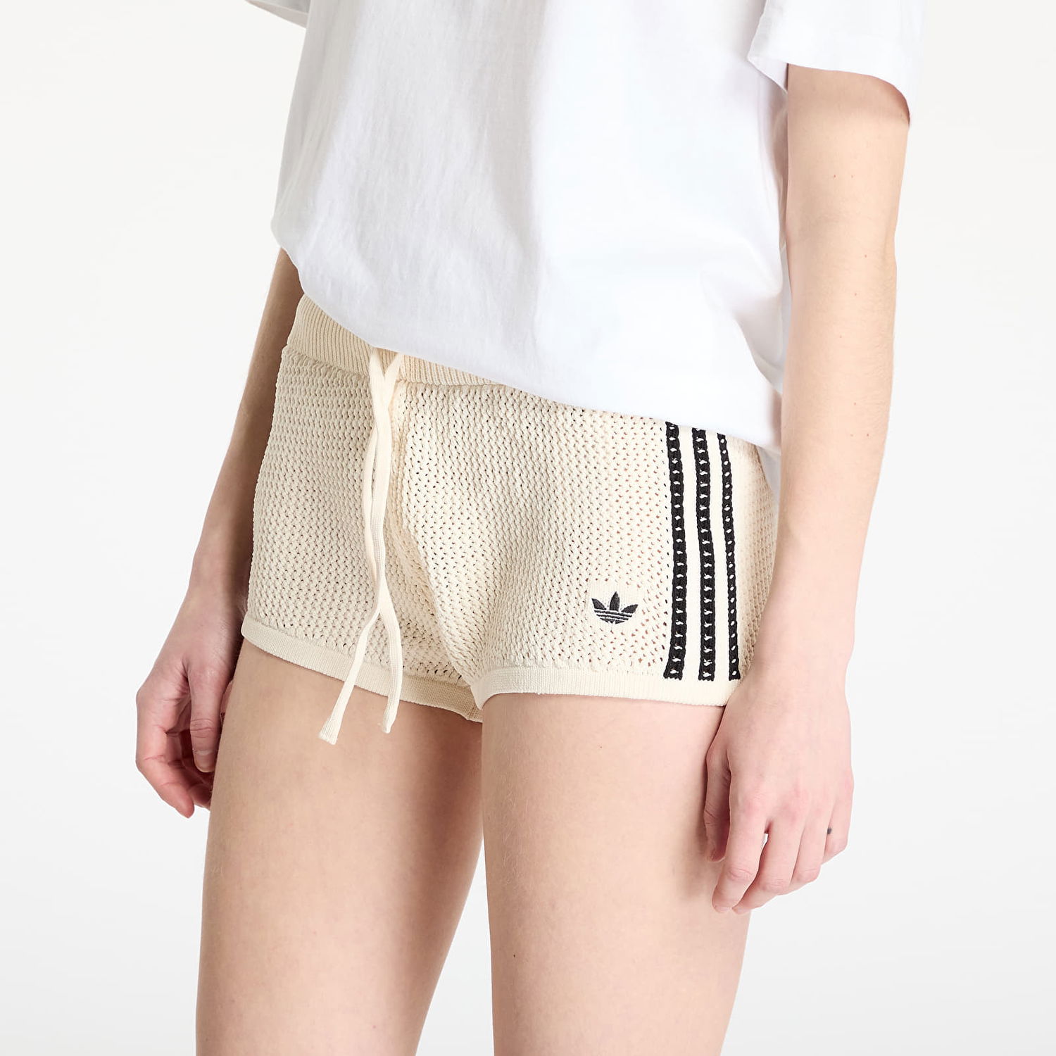 Къси панталони adidas Originals adidas Originals Premium Crochet Sprinter Shorts Бежово | JD1078, 1