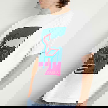 Тениска By Parra Smoke Chair T-Shirt Бяло | 53500-WHT, 5