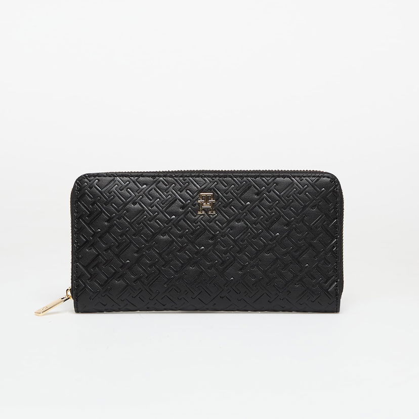 Портфейл Tommy Hilfiger Wallet TH Icon Large Za Mono Embo Wallet Black Universal Черно | AW0AW17955 BDS