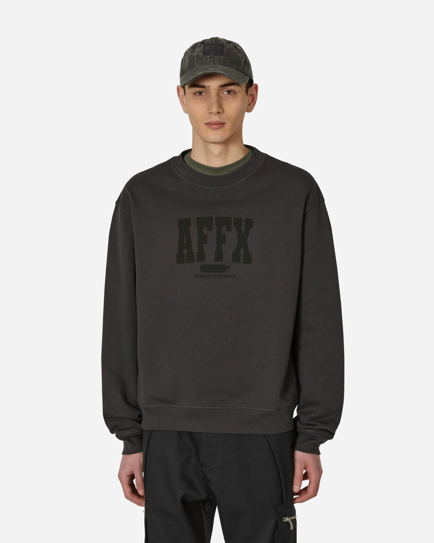 Суитчър AFFXWRKS Varsity Crewneck Сиво | SS23SW01 SOFTBLACK, 0