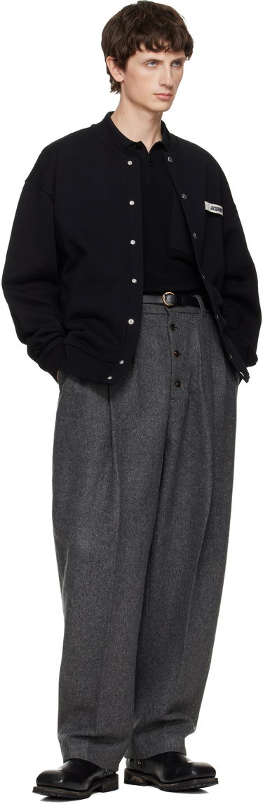 Пуловер Jacquemus The Gros Grain Snap-Button Cardigan Черно | 25HCDM00576AJ00126, 3