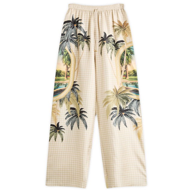 AMIRI Paradise Printed Wide-Leg Pants, Size Large