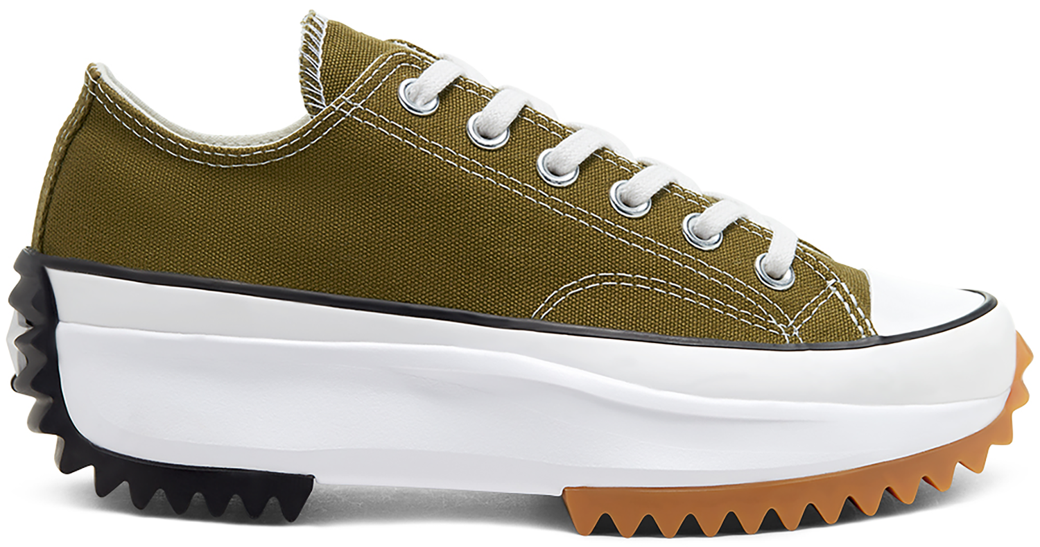 Кецове и обувки Converse Run Star Hike Ox Dark Moss White Gum Зелено | 168818C, 0