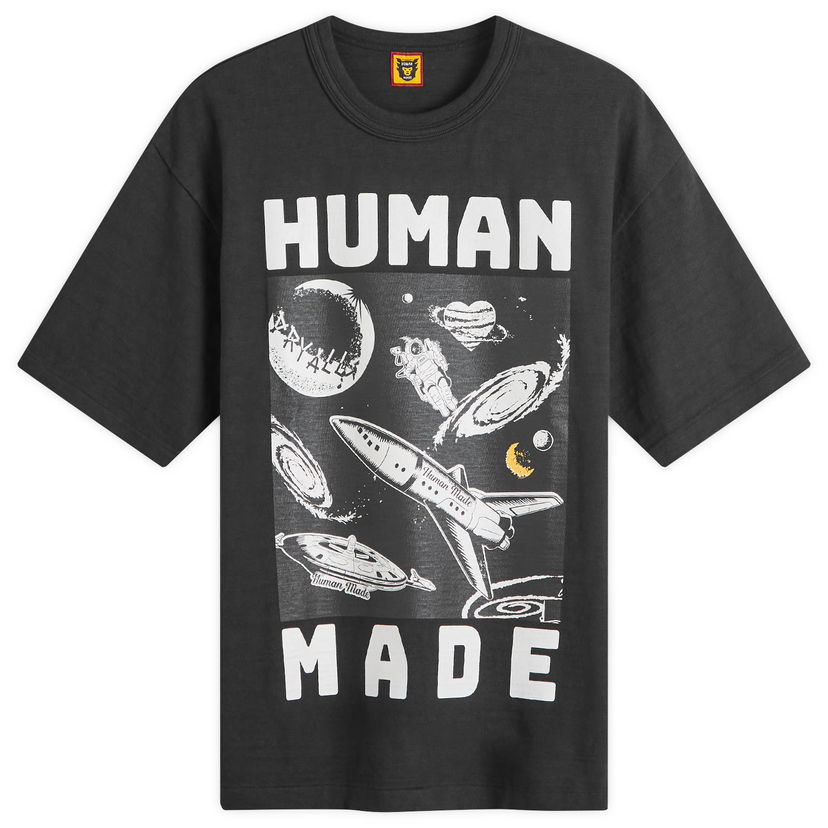 Тениска Human Made Human Made Space Print T-Shirt Черно | HM27TE014-B