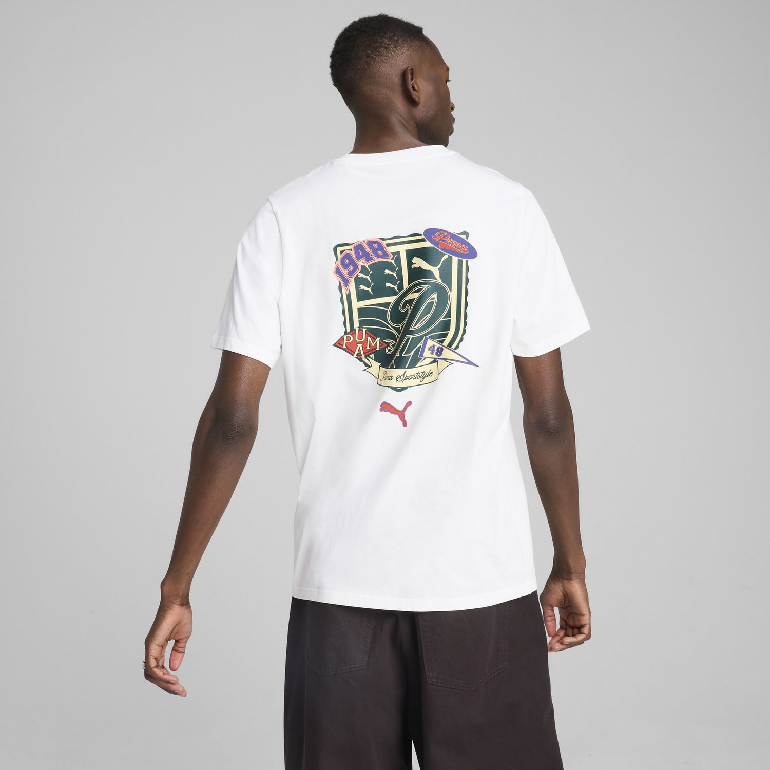 Тениска Puma SPORTS LEGACY Graphic T-Shirt Бяло | 629628_02, 1