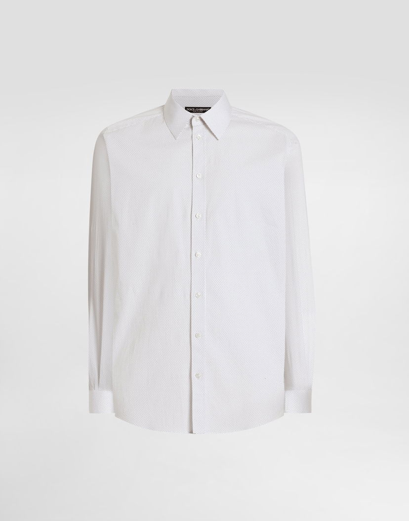 Риза Dolce & Gabbana Dolce & Gabbana Microdesign Shirt Бяло | G5KH7TFMRBOS8030