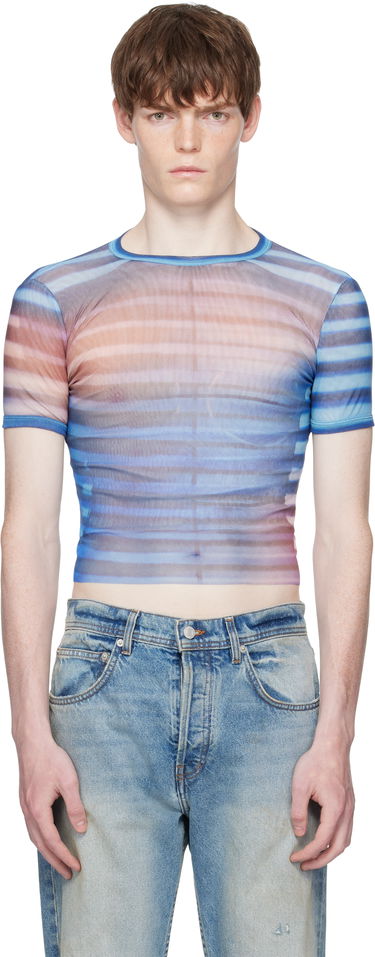 Тениска Jean Paul Gaultier Jean Paul Gaultier 'The Air' Baby Tee Синьо | 25/03-W-TO318-M005P-565034, 0