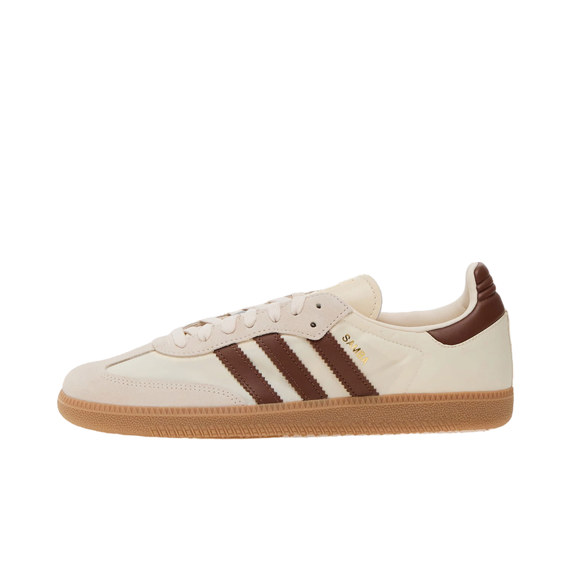 Кецове и обувки adidas Originals Samba OG Cream White Preloved Brown Бежово | ID1447