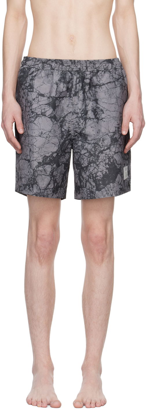 Къси панталони A-COLD-WALL* Marble Swim Shorts Сиво | ACWMSW003