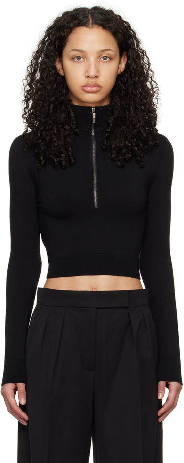 Пуловер Max Mara Max Mara Cropped Turtleneck Top Черно | 2411361211600, 0