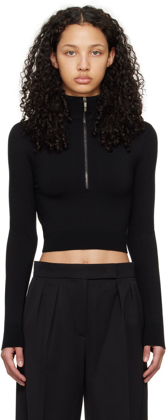 Max Mara Cropped Turtleneck Top
