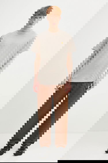 Тениска Carhartt WIP S/S Chase T-Shirt Бежово | I026391.2Q6XX, 4