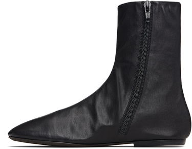 Кецове и обувки Dries Van Noten Dries Van Noten Leather Ankle Boots Черно | 252-011702-140, 2