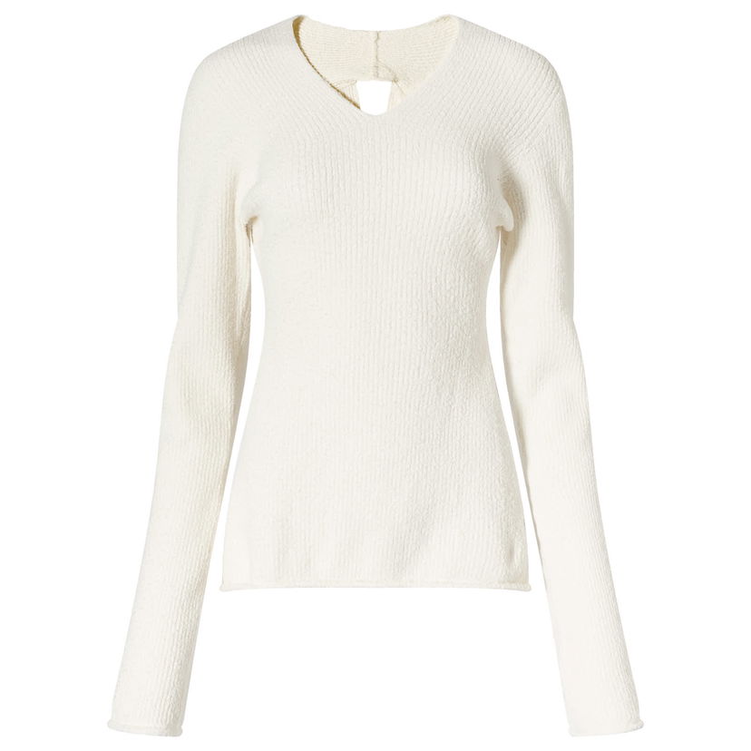 Тениска AXEL ARIGATO Tube Rib Knit Top Бяло | A0948002-ECRU