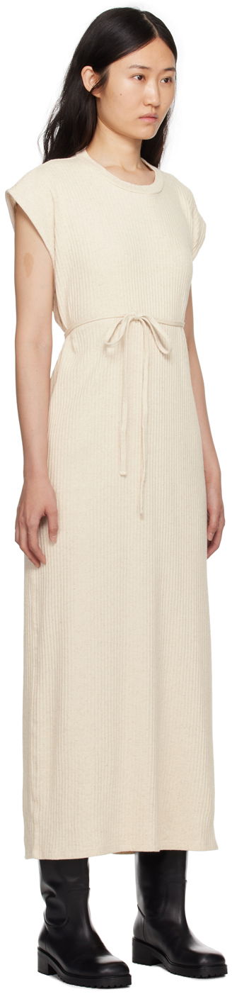 Pокля Baserange Shaw Knit Maxi Dress Бежово | DRSHS-RIB-SP24, 1