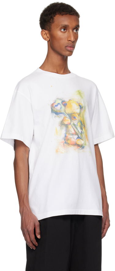 Тениска We11done We11done Graphic Print T-Shirt Бяло | WD-TT3-24-752-U-WH, 1