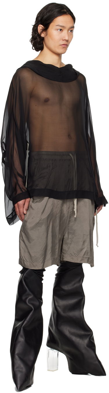 Пуловер Rick Owens Rick Owens Hollywood Hooded Tunic Черно | RR01E5702 S, 4