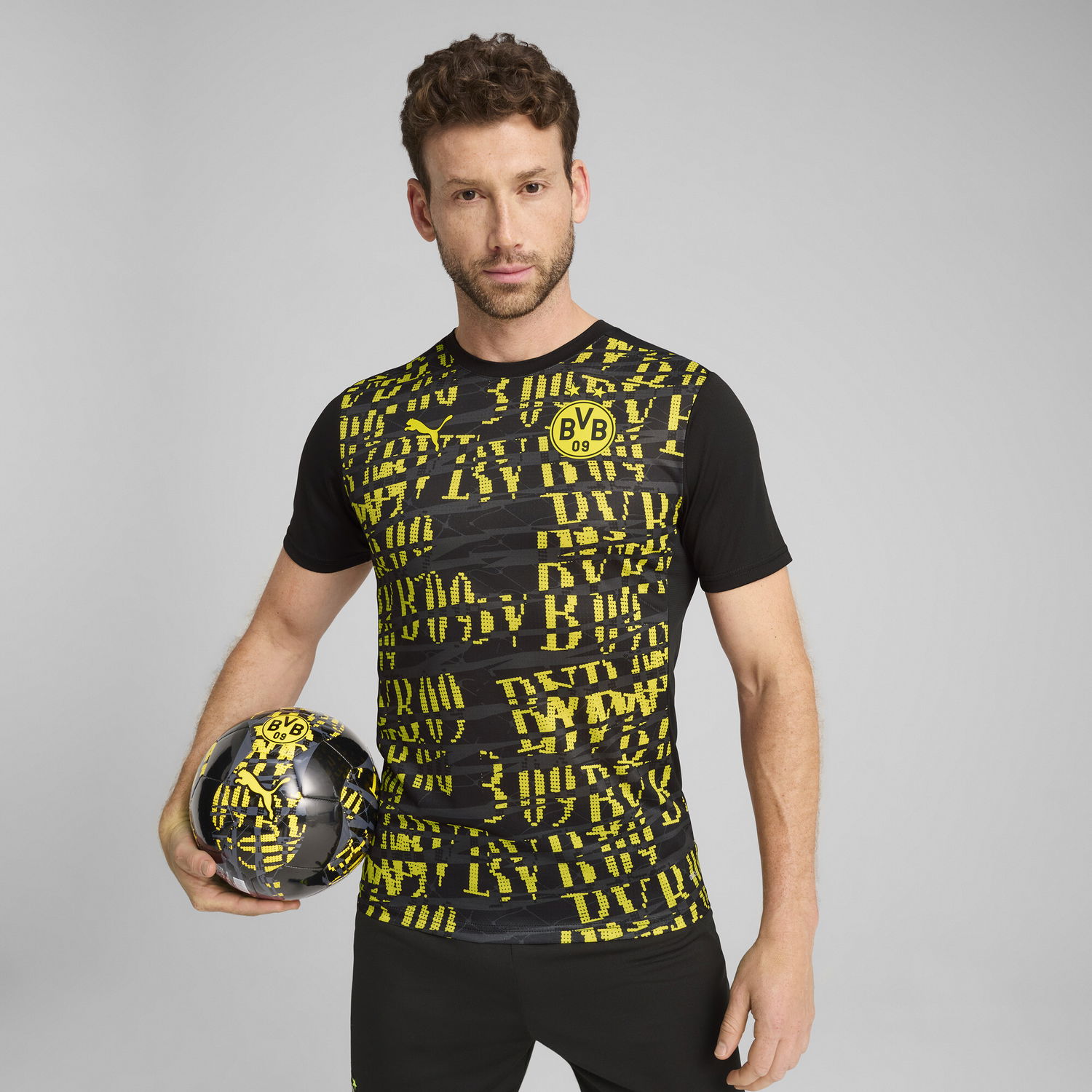 Фланелка Puma Borussia Dortmund 24/25 Pre-Match Jersey Черно | 779114_02, 1