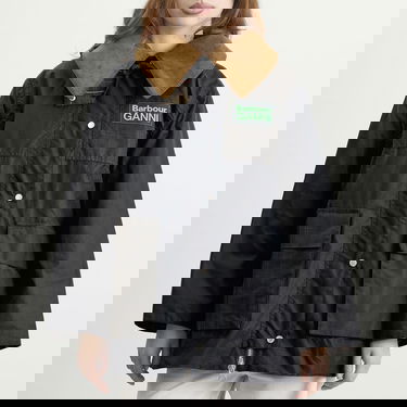 Палта Barbour Barbour x GANNI Hooded Wax Coat Classic Tartan Многоцветен | LWX1527NY71, 2