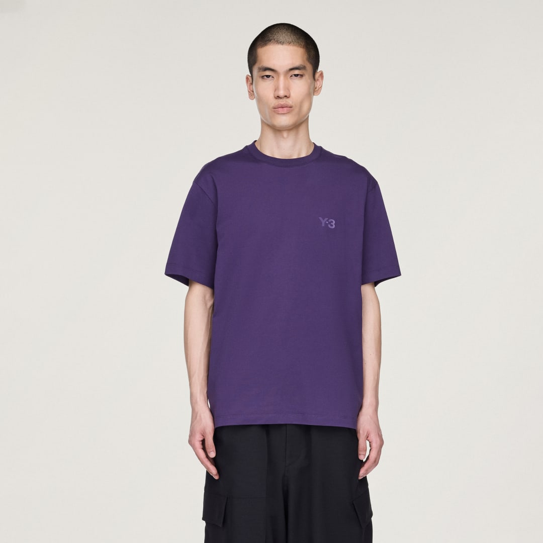 Тениска adidas Performance Y-3 Regular Short Sleeve T-Shirt Лилаво | KA9777, 0