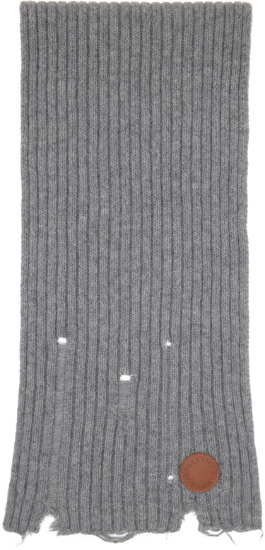 Пуловер Stella McCartney Stella McCartney Distressed Knit Scarf Сиво | 6K08933S2536, 0