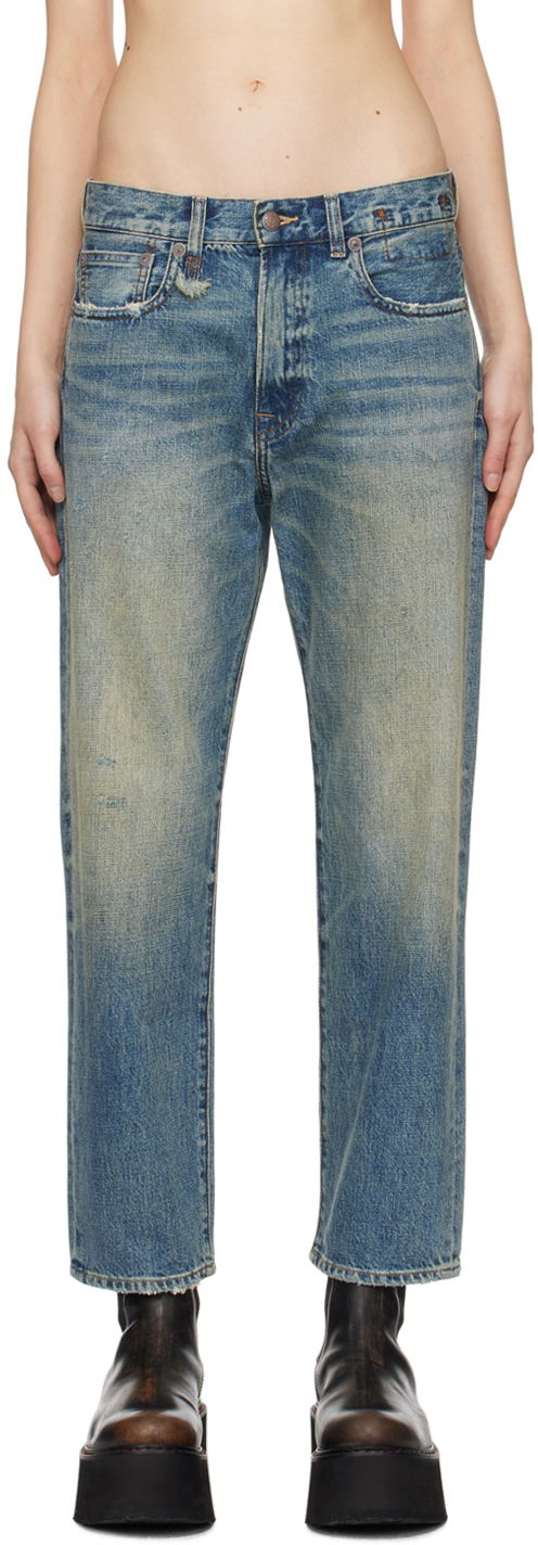 Дънки R13 R13 Boyfriend Jeans Синьо | R13W5083-D173A, 0