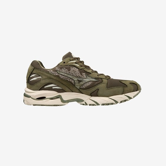 Кецове и обувки Mizuno Wave Rider 10 '97 Maharishi Fire Phoenix Зелено | D1GD222501, 1