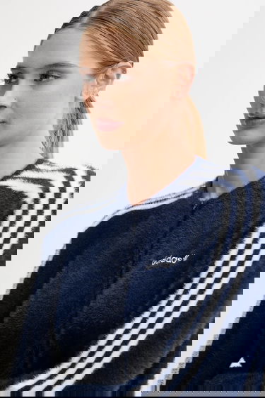 Пуловер adidas Performance Fuzzy Cropped Cardigan Синьо | JW3644, 3
