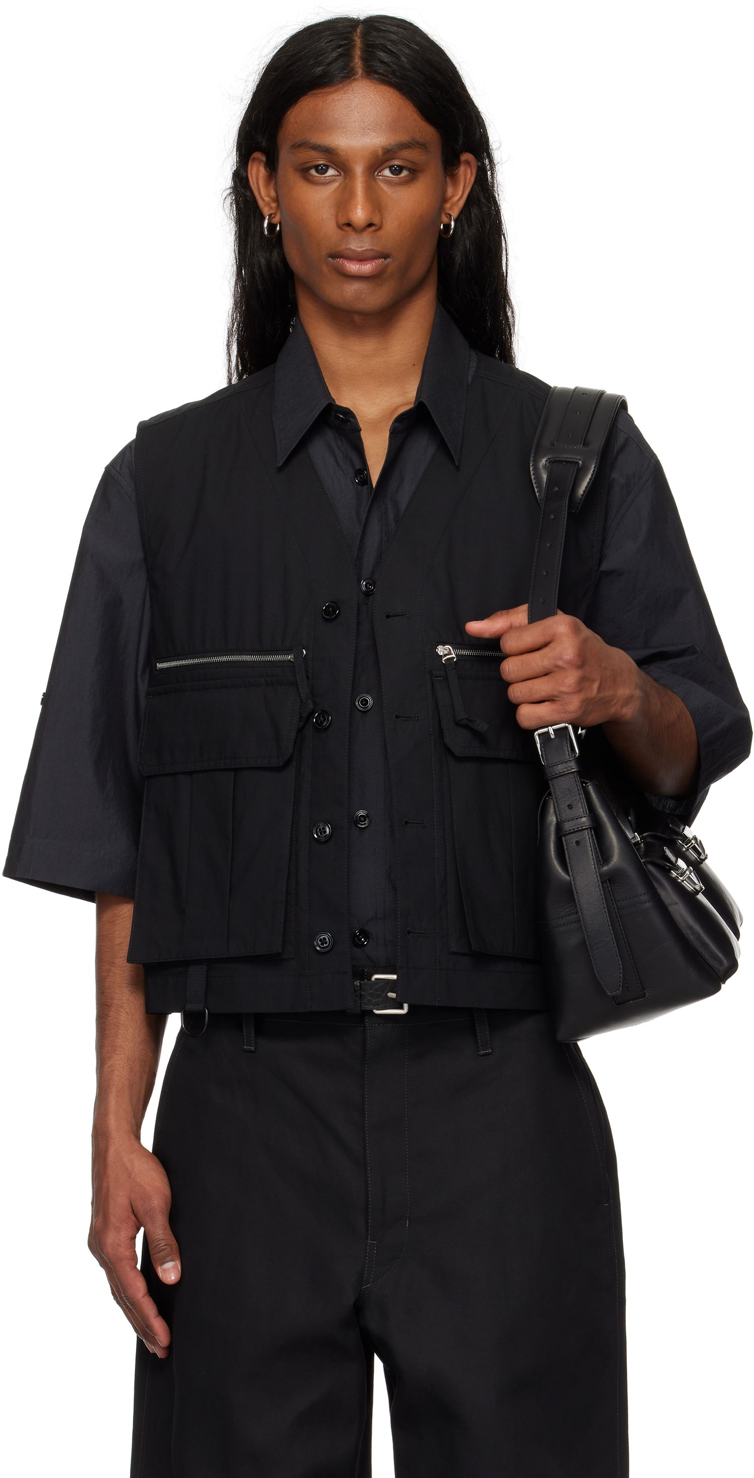 Жилетка LEMAIRE Lemaire Technical Vest Черно | OW1116 LF1371, 0
