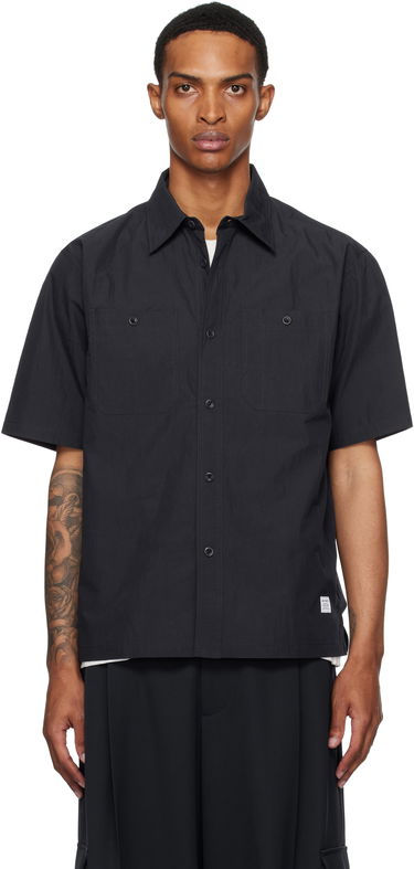 Риза NORSE PROJECTS Norse Projects Ivan Tech Poplin Short Sleeve Shirt Черно | N40-0826, 0