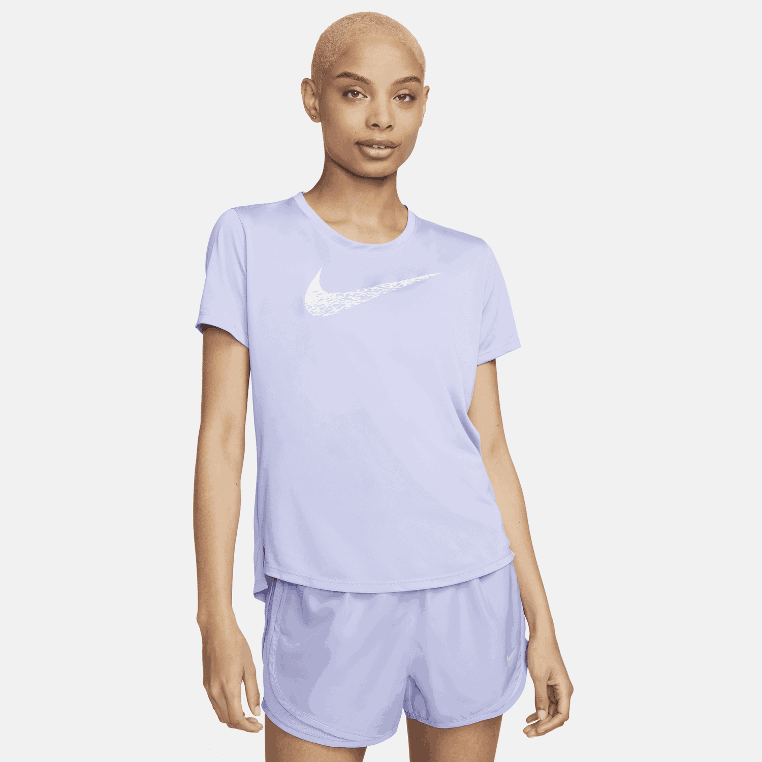 Тениска Nike Swoosh Running Tee Лилаво | DM7777-569, 0