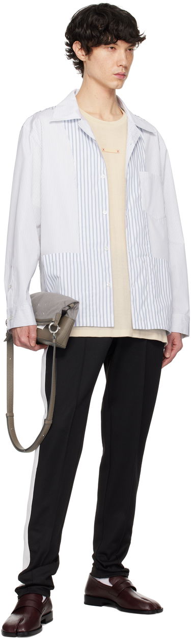 Риза Maison Margiela Maison Margiela Stripe Shirt Синьо | S50DT0047 MTN054, 3