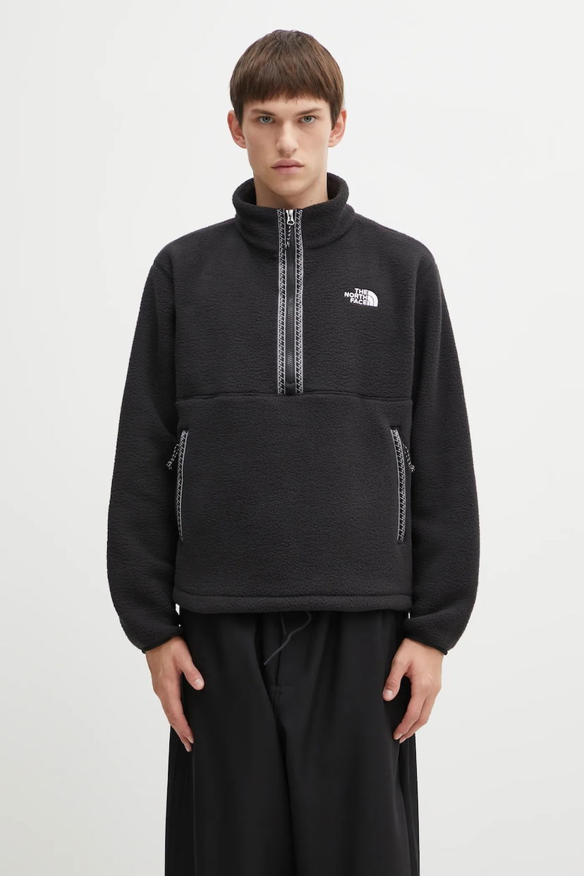 Суитчър The North Face Fleeski Quarter-Zip Sherpa Fleece Pullover Черно | NF0A88XRKX71