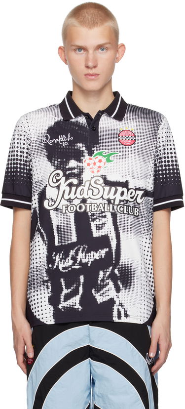 Поло тениска KidSuper Ronaldinho Edition Soccer Jersey Polo Черно | AW24-JRSY-03, 0
