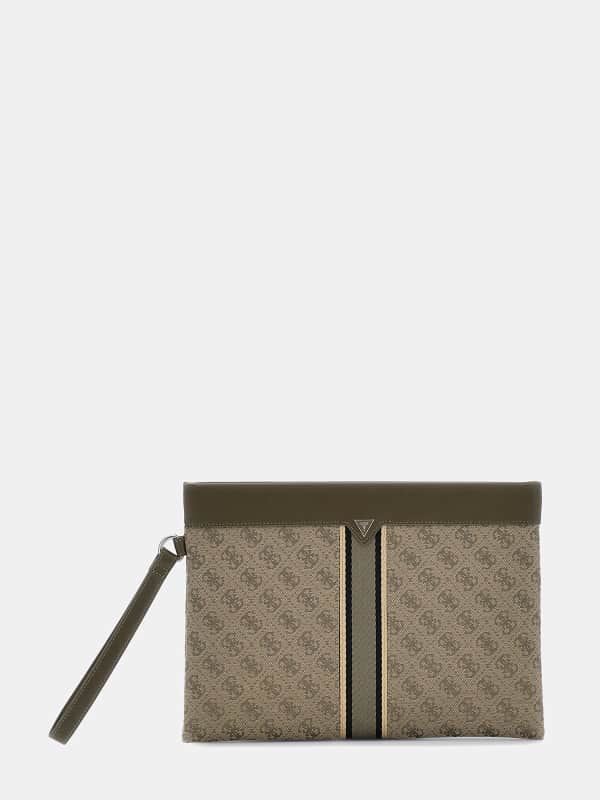 Портфейл GUESS 4G Logo Print Clutch Bag Бежово | PMPASTP5156, 0