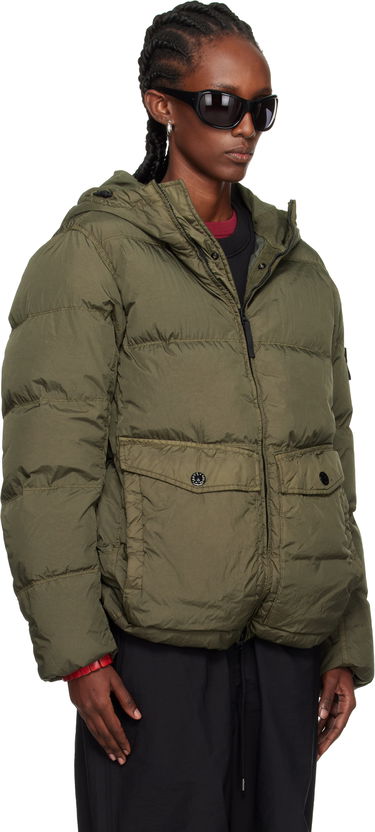 Пухо яке Stone Island Stone Island Crinkle Reps Recycled Nylon Down Jacket Зелено | K2S15 4100011 S0A23, 1