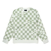 Checkerboard Print Hoodie