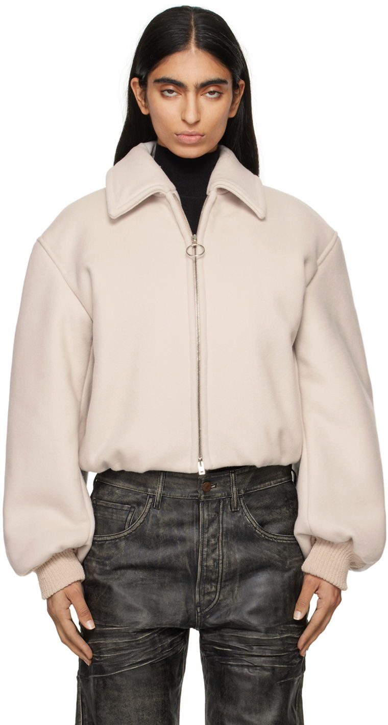 Яке бомбър Acne Studios Plaque Bomber Jacket Бежово | A90616-, 0