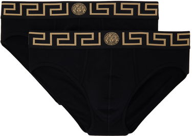 гащички Versace Two-Pack Greca Border Briefs Черно | AU10180_1A10011, 2