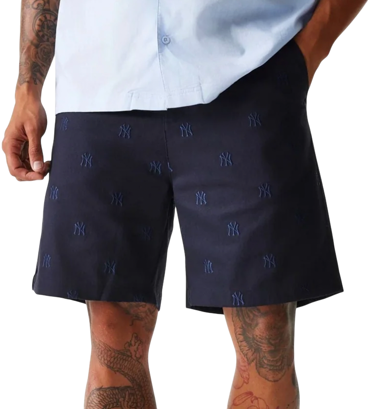 Къси панталони New Era New Era MLB New York Yankees Monogram Shorts Тъмно синьо | 60667820-60667820, 0