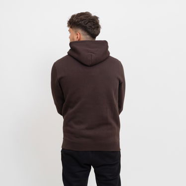 Суитчър Champion Men's Script Logo Fleece Hoodie Кафяво | 219203-MS548, 1