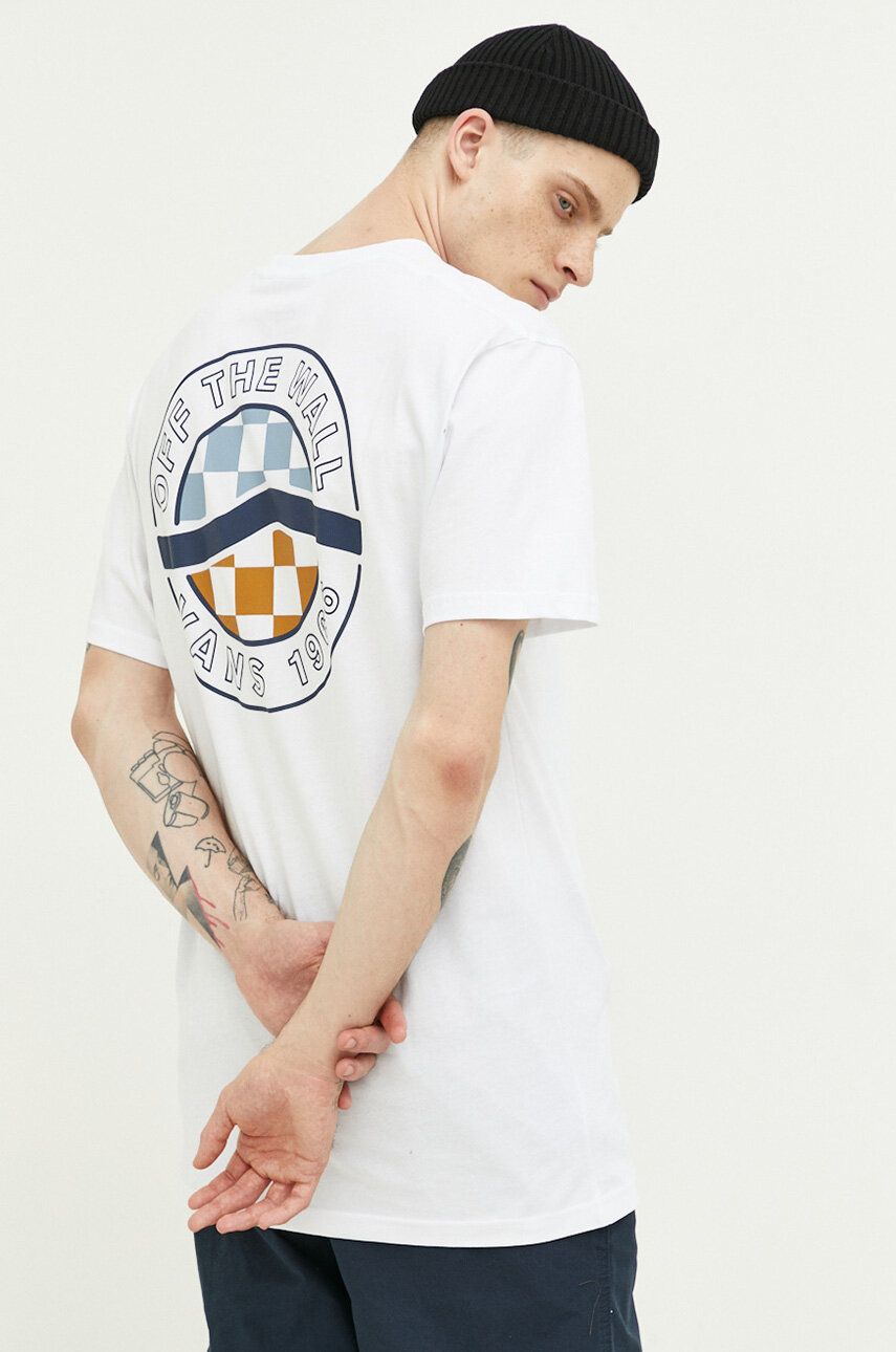 Тениска Vans Cotton T-shirt Бяло | VN0000K4WHT1, 0