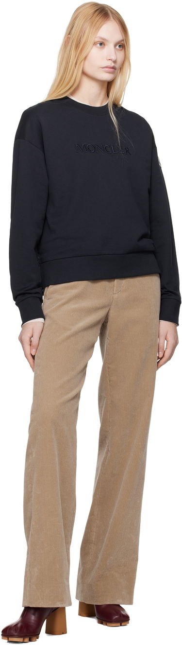 Пуловер Moncler Moncler Embroidered Logo Sweatshirt Черно | K10938G0001689A1K, 4