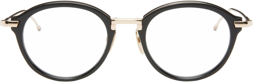 Слънчеви очила Thom Browne Acetate & Titanium Round Glasses Черно | UEO011A-G0003