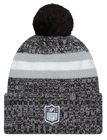 Шапка New Era New Era Las Vegas Raiders Knit Beanie with Pom Сиво | 60407594-60407594, 1