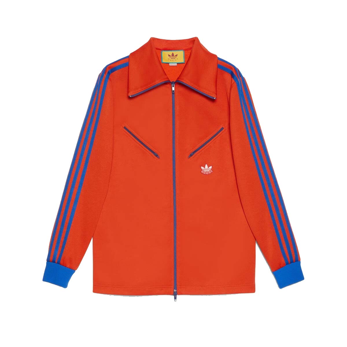 Суитчър Gucci adidas x Zip Sweatshirt Orange/Blue Червено | 724623 XJEGU 7476, 0